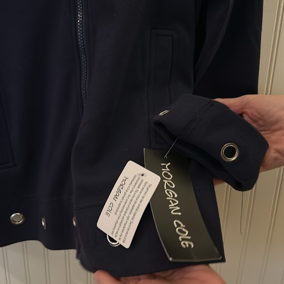 Morgan Cole, navy unlined jacket,side slit pocket, - Picture 3 of 4